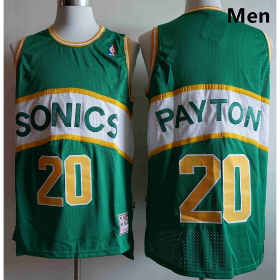 Men Seattle SuperSonics Gary Payton 20 Green Mitchell Ness Jersey Men Seattle SuperSonics Gary Payton 20 Green Mitchell Ness Jersey