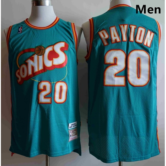 Men Seattle SuperSonics Gary Payton 20 Mitchell Ness Jersey Men Seattle SuperSonics Gary Payton 20 Mitchell Ness Jersey