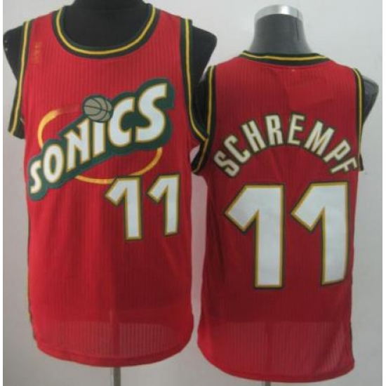 Seattle SuperSonics 11 Detlef Schrempf Red Throwback Revolution 30 NBA Basketball Jerseys Seattle SuperSonics 11 Detlef Schrempf Red Throwback Revolution 30 NBA Basketball Jerseys