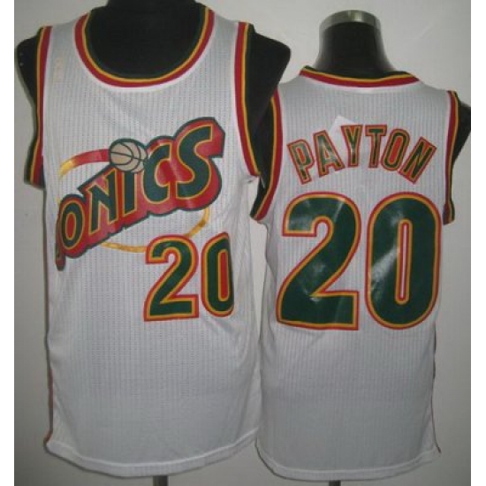 Seattle SuperSonics 20 Gary Payton White Throwback Revolution 30 NBA Jerseys Seattle SuperSonics 20 Gary Payton White Throwback Revolution 30 NBA Jerseys