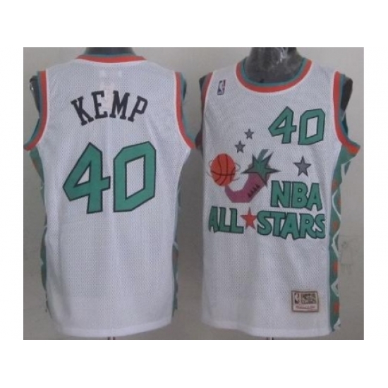 Seattle SuperSonics 40 Shawn Kemp 1996 All Star White Throwback Jersey Seattle SuperSonics 40 Shawn Kemp 1996 All Star White Throwback Jersey