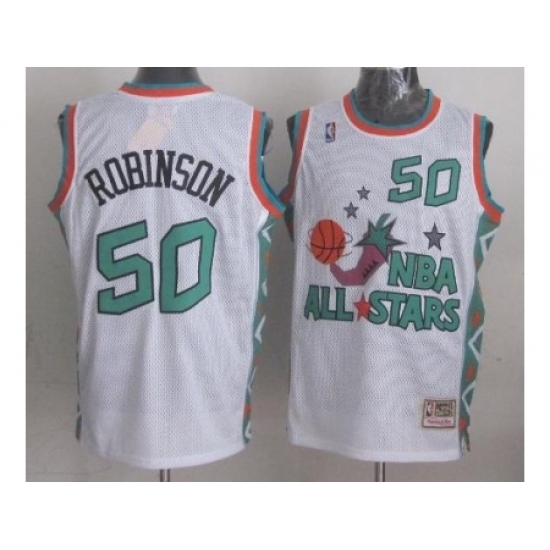Seattle SuperSonics 50 David Robinson 1996 All Star White Throwback Jersey Seattle SuperSonics 50 David Robinson 1996 All Star White Throwback Jersey