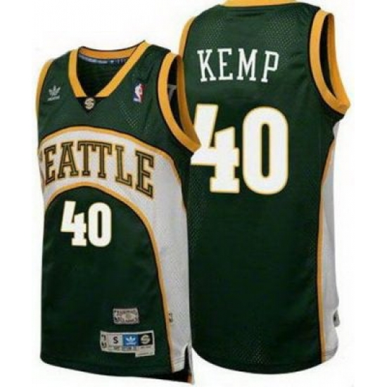 Seattle SuperSonics Shawn Kemp 40# Throwback Swingman Jersey Seattle SuperSonics Shawn Kemp 40# Throwback Swingman Jersey