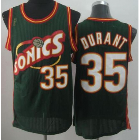 Seattle Supersonic 35 Kevin Durant Green Revolution 30 NBA Basketball Jerseys-2 Seattle Supersonic 35 Kevin Durant Green Revolution 30 NBA Basketball Jerseys-2