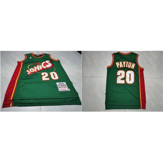SuperSonics 20 Gary Payton Green 1995 96 Hardwood Classics Jersey SuperSonics 20 Gary Payton Green 1995 96 Hardwood Classics Jersey