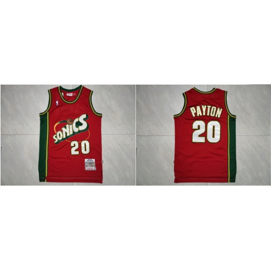SuperSonics 20 Gary Payton Red 1997 98 Hardwood Classics Jersey SuperSonics 20 Gary Payton Red 1997 98 Hardwood Classics Jersey