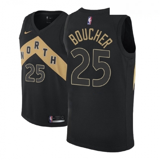 Men NBA 2018 19 Toronto Raptors 25 Chris Boucher City Edition Black Jersey Men NBA 2018 19 Toronto Raptors 25 Chris Boucher City Edition Black Jersey