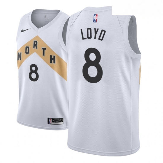 Men NBA 2018 19 Toronto Raptors 8 Jordan Loyd City Edition White Jersey Men NBA 2018 19 Toronto Raptors 8 Jordan Loyd City Edition White Jersey