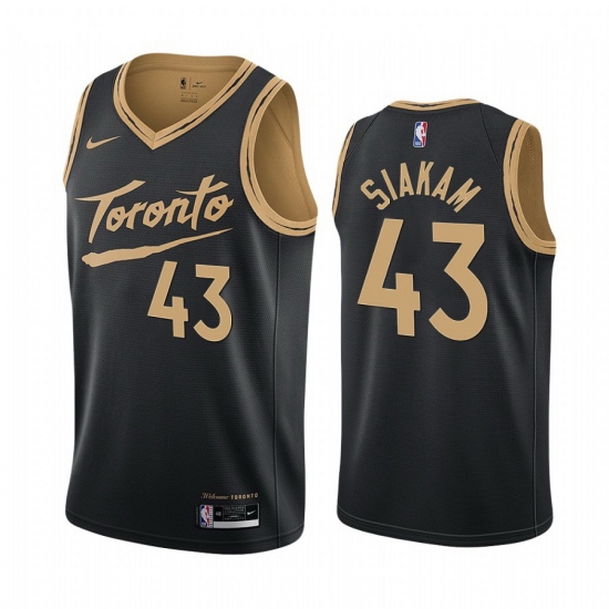 Men Nike Toronto Raptors 43 Pascal Siakam Black NBA Swingman 2020 21 City Edition Jersey Men Nike Toronto Raptors 43 Pascal Siakam Black NBA Swingman 2020 21 City Edition Jersey