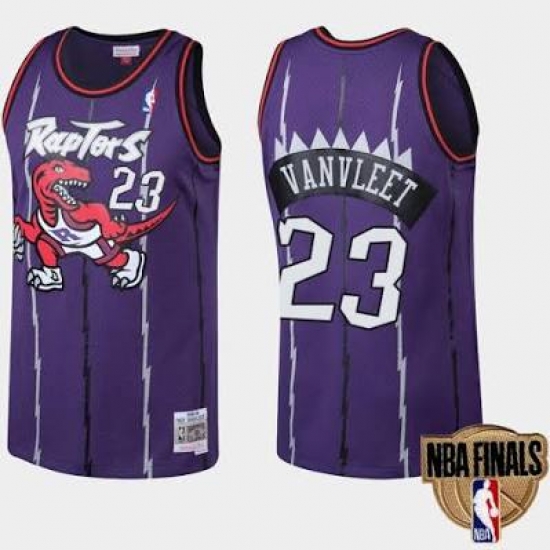 Men Raptors #23 Fred VanVleet Purple Throwback NBA Jersey Men Raptors #23 Fred VanVleet Purple Throwback NBA Jersey