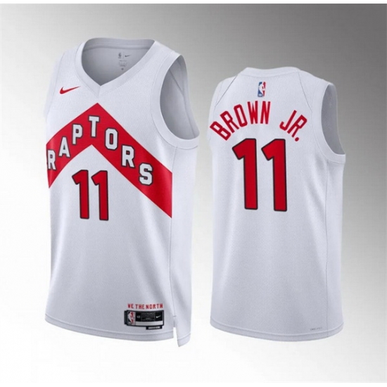 Men Toronto Raptors 11 Bruce Brown Jr White Association Edition Stitched Basketball Jersey Men Toronto Raptors 11 Bruce Brown Jr White Association Edition Stitched Basketball Jersey