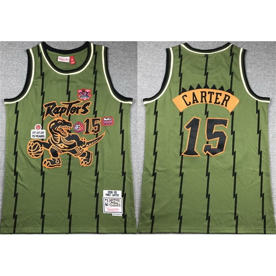 Men Toronto Raptors 15 Vince Carter Green 1998 99 Throwback Stitched Jersey Men Toronto Raptors 15 Vince Carter Green 1998 99 Throwback Stitched Jersey