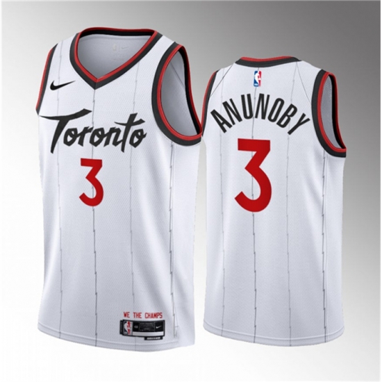 Men Toronto Raptors 3 O G Anunoby White 2023 24 Association Edition Stitched Basketball Jersey Men Toronto Raptors 3 O G Anunoby White 2023 24 Association Edition Stitched Basketball Jersey