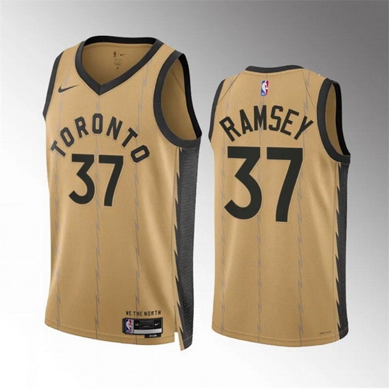 Men Toronto Raptors 37 Jahmi 27us Ramsey Gold 2023 24 City Edition Stitched Basketball Jersey Men Toronto Raptors 37 Jahmi 27us Ramsey Gold 2023 24 City Edition Stitched Basketball Jersey