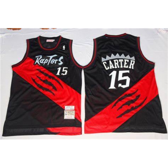 Men Toronto Raptors Vince Carter Black Red NBA Jersey Men Toronto Raptors Vince Carter Black Red NBA Jersey