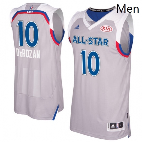 Mens Adidas Toronto Raptors 10 DeMar DeRozan Swingman Gray 2017 All Star NBA Jersey Mens Adidas Toronto Raptors 10 DeMar DeRozan Swingman Gray 2017 All Star NBA Jersey