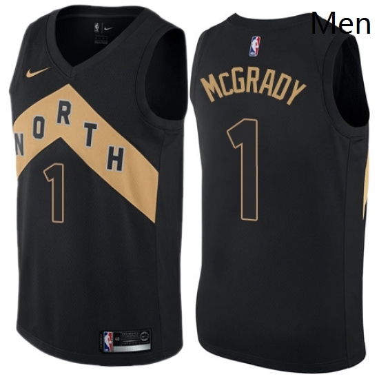 Mens Nike Toronto Raptors 1 Tracy Mcgrady Authentic Black NBA Jersey City Edition Mens Nike Toronto Raptors 1 Tracy Mcgrady Authentic Black NBA Jersey City Edition