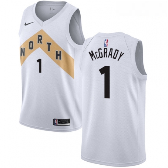 Mens Nike Toronto Raptors 1 Tracy Mcgrady Swingman White NBA Jersey City Edition Mens Nike Toronto Raptors 1 Tracy Mcgrady Swingman White NBA Jersey City Edition