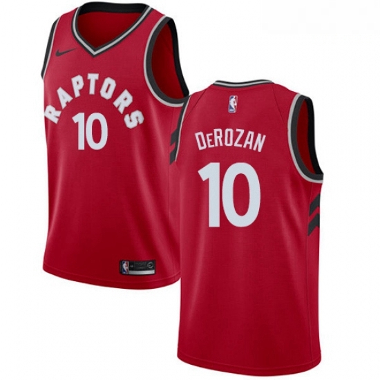 Mens Nike Toronto Raptors 10 DeMar DeRozan Swingman Red Road NBA Jersey Icon Edition Mens Nike Toronto Raptors 10 DeMar DeRozan Swingman Red Road NBA Jersey Icon Edition