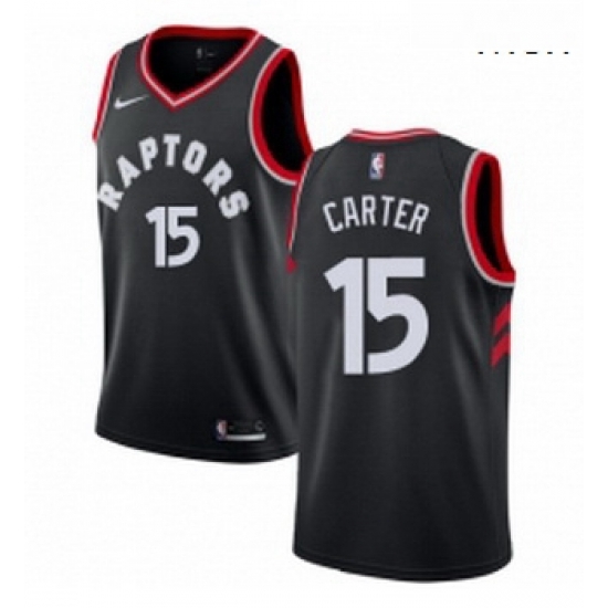 Mens Nike Toronto Raptors 15 Vince Carter Authentic Black Alternate NBA Jersey Statement Edition Mens Nike Toronto Raptors 15 Vince Carter Authentic Black Alternate NBA Jersey Statement Edition