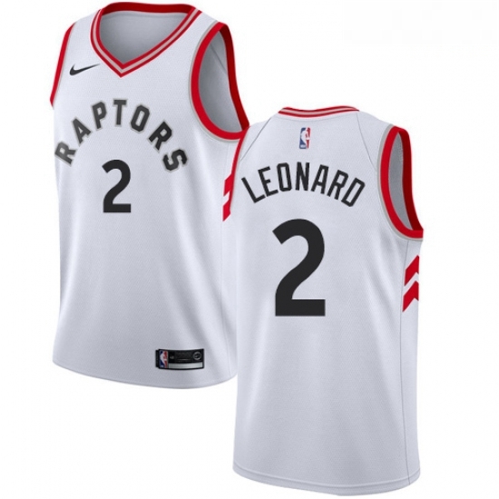 Mens Nike Toronto Raptors 2 Kawhi Leonard Swingman White NBA Jersey Association Edition Mens Nike Toronto Raptors 2 Kawhi Leonard Swingman White NBA Jersey Association Edition