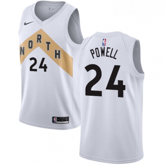 Mens Nike Toronto Raptors 24 Norman Powell Swingman White NBA Jersey City Edition Mens Nike Toronto Raptors 24 Norman Powell Swingman White NBA Jersey City Edition