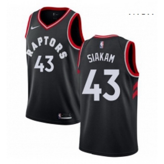 Mens Nike Toronto Raptors 43 Pascal Siakam Authentic Black Alternate NBA Jersey Statement Edition Mens Nike Toronto Raptors 43 Pascal Siakam Authentic Black Alternate NBA Jersey Statement Edition