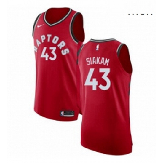 Mens Nike Toronto Raptors 43 Pascal Siakam Authentic Red Road NBA Jersey Icon Edition Mens Nike Toronto Raptors 43 Pascal Siakam Authentic Red Road NBA Jersey Icon Edition