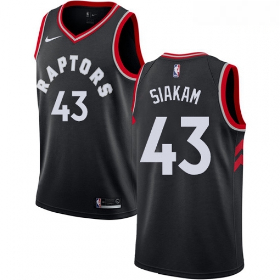 Mens Nike Toronto Raptors 43 Pascal Siakam Swingman Black Alternate NBA Jersey Statement Edition Mens Nike Toronto Raptors 43 Pascal Siakam Swingman Black Alternate NBA Jersey Statement Edition