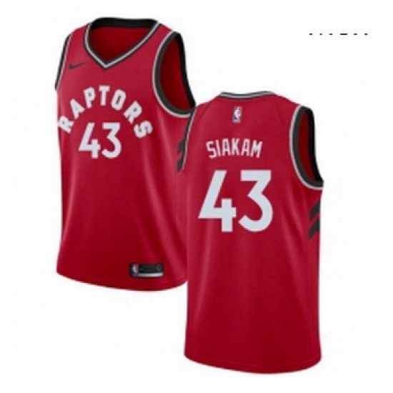 Mens Nike Toronto Raptors 43 Pascal Siakam Swingman Red Road NBA Jersey Icon Edition Mens Nike Toronto Raptors 43 Pascal Siakam Swingman Red Road NBA Jersey Icon Edition