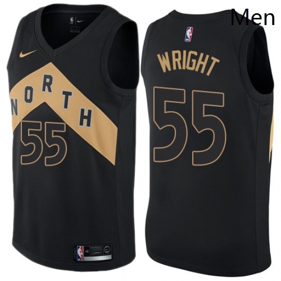 Mens Nike Toronto Raptors 55 Delon Wright Swingman Black NBA Jersey City Edition Mens Nike Toronto Raptors 55 Delon Wright Swingman Black NBA Jersey City Edition