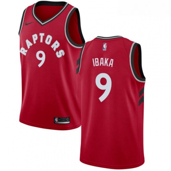 Mens Nike Toronto Raptors 9 Serge Ibaka Swingman Red Road NBA Jersey Icon Edition Mens Nike Toronto Raptors 9 Serge Ibaka Swingman Red Road NBA Jersey Icon Edition
