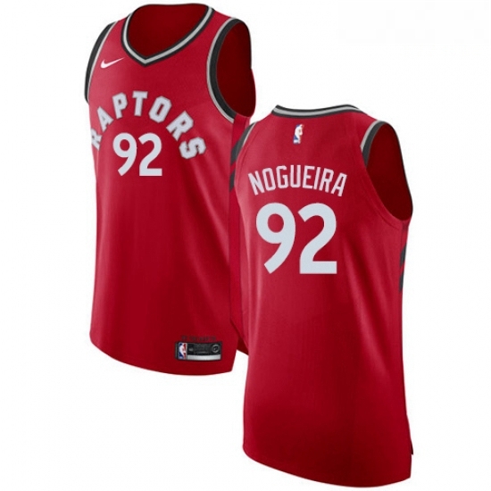 Mens Nike Toronto Raptors 92 Lucas Nogueira Authentic Red Road NBA Jersey Icon Edition Mens Nike Toronto Raptors 92 Lucas Nogueira Authentic Red Road NBA Jersey Icon Edition