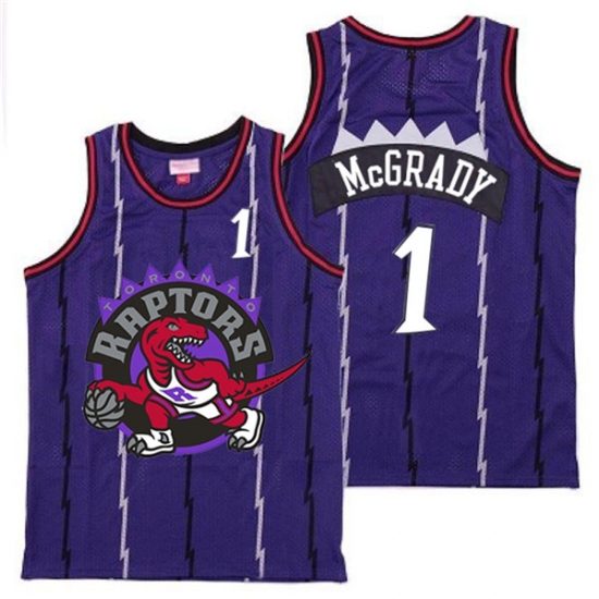 Raptors 1 Tracy McGrady Purple Big Logo Retro Jersey 7 Raptors 1 Tracy McGrady Purple Big Logo Retro Jersey 7
