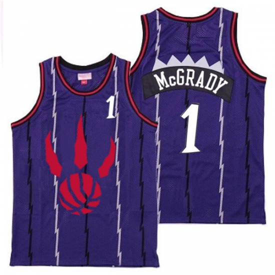 Raptors 1 Tracy McGrady Purple Throwback Jerseys Raptors 1 Tracy McGrady Purple Throwback Jerseys