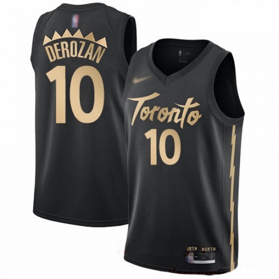 Raptors 10 DeMar DeRozan Black Basketball Swingman City Edition 2019 20 Jersey Raptors 10 DeMar DeRozan Black Basketball Swingman City Edition 2019 20 Jersey