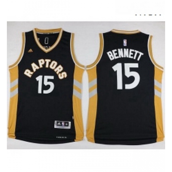 Raptors 15 Anthony Bennett BlackGold Stitched NBA Jersey Raptors 15 Anthony Bennett BlackGold Stitched NBA Jersey