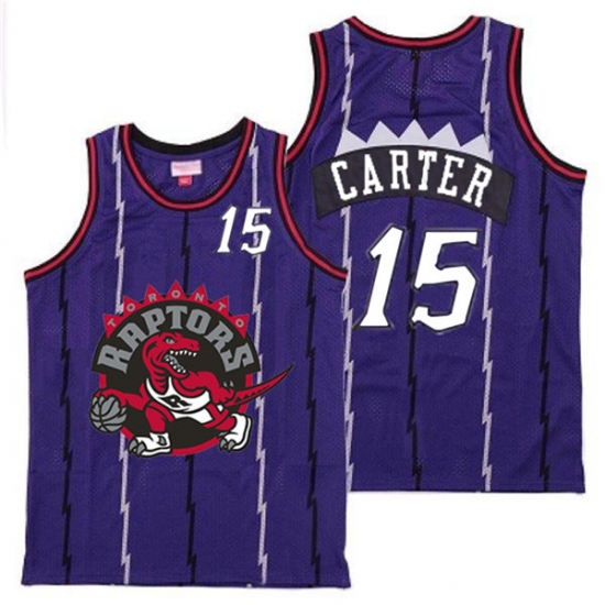 Raptors 15 Vince Carter Purple Big Gray Red Logo Retro Jersey Raptors 15 Vince Carter Purple Big Gray Red Logo Retro Jersey
