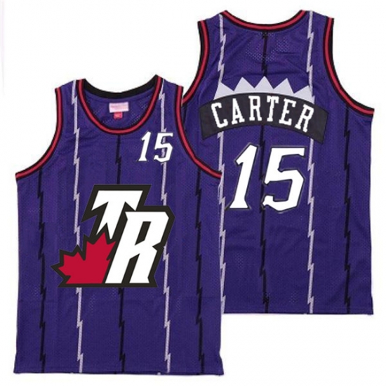 Raptors 15 Vince Carter Purple Big White TR Logo Retro Jersey Raptors 15 Vince Carter Purple Big White TR Logo Retro Jersey