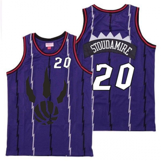 Raptors 20 Damon Stoudamire Purple Throwback Jersey Raptors 20 Damon Stoudamire Purple Throwback Jersey