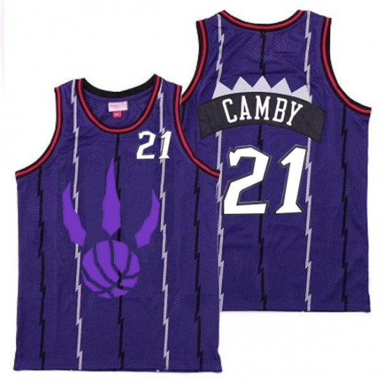 Raptors 21 Marcus Camby Purple Logo Retro Jersey Raptors 21 Marcus Camby Purple Logo Retro Jersey
