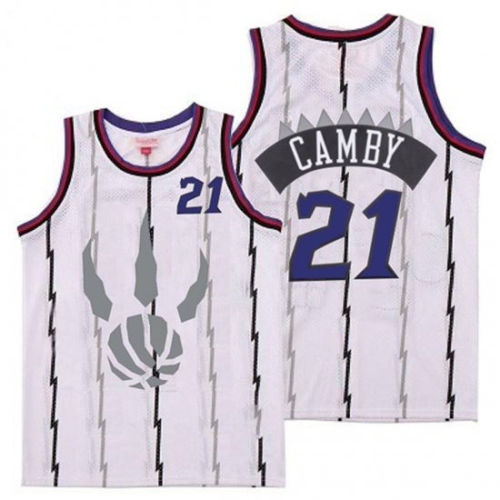 Raptors 21 Marcus Camby White Gray Logo Retro Jersey Raptors 21 Marcus Camby White Gray Logo Retro Jersey