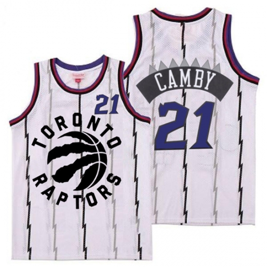 Raptors 21 Marcus Camby White Retro Jersey Raptors 21 Marcus Camby White Retro Jersey