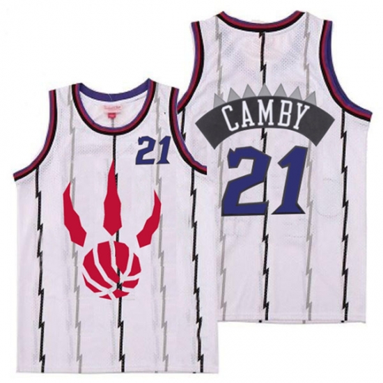 Raptors 21 Marcus Camby White Throwback Jerseys Raptors 21 Marcus Camby White Throwback Jerseys
