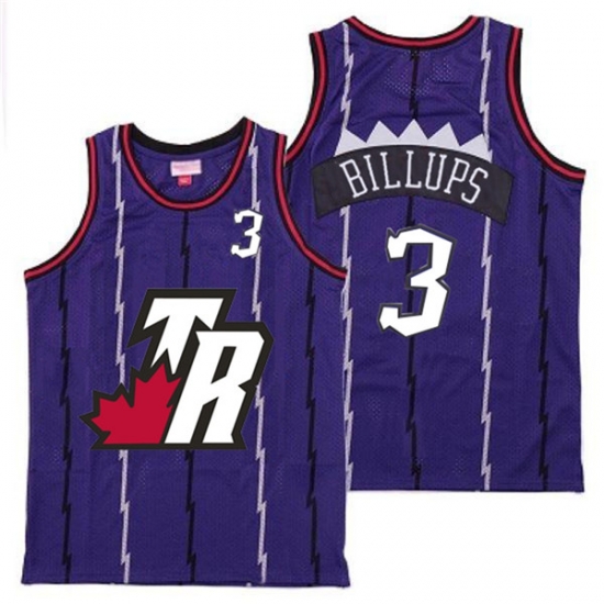 Raptors 3 Chauncey Billups Purple Big White TR Logo Retro Jersey 6 Raptors 3 Chauncey Billups Purple Big White TR Logo Retro Jersey 6