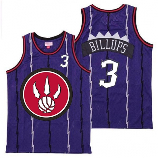 Raptors 3 Chauncey Billups Purple Red Big Logo Retro Jersey 4 Raptors 3 Chauncey Billups Purple Red Big Logo Retro Jersey 4