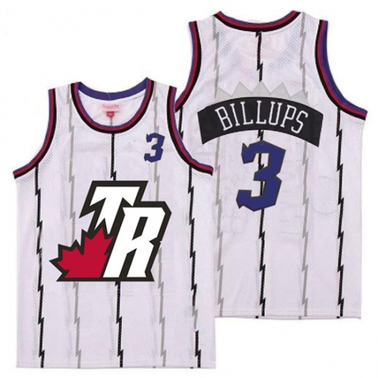 Raptors 3 Chauncey Billups White Big White TR Logo Retro Jersey 6 Raptors 3 Chauncey Billups White Big White TR Logo Retro Jersey 6
