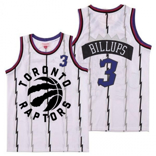 Raptors 3 Chauncey Billups White Retro Jersey Raptors 3 Chauncey Billups White Retro Jersey