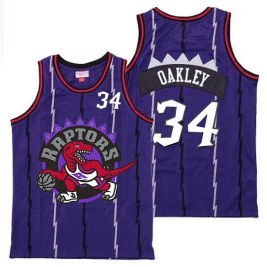 Raptors 34 Charles Oakley Purple Big Logo Retro Jersey 8 Raptors 34 Charles Oakley Purple Big Logo Retro Jersey 8