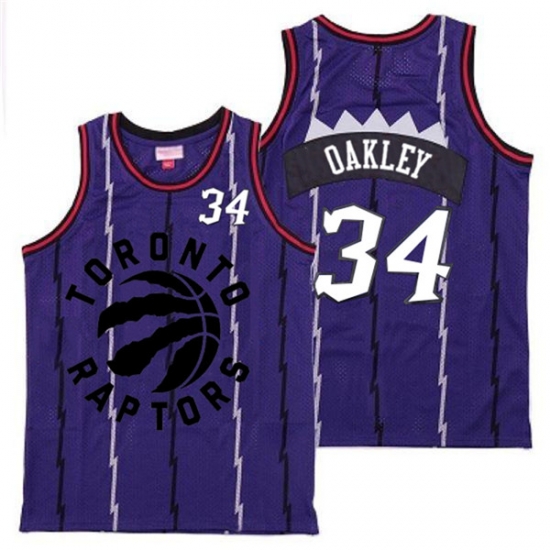 Raptors 34 Charles Oakley Purple Retro Jersey 2 Raptors 34 Charles Oakley Purple Retro Jersey 2